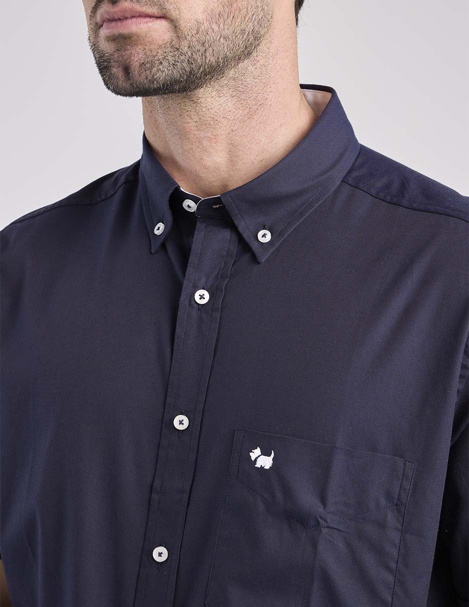 Camisa casual de algodón manga corta para hombre 4