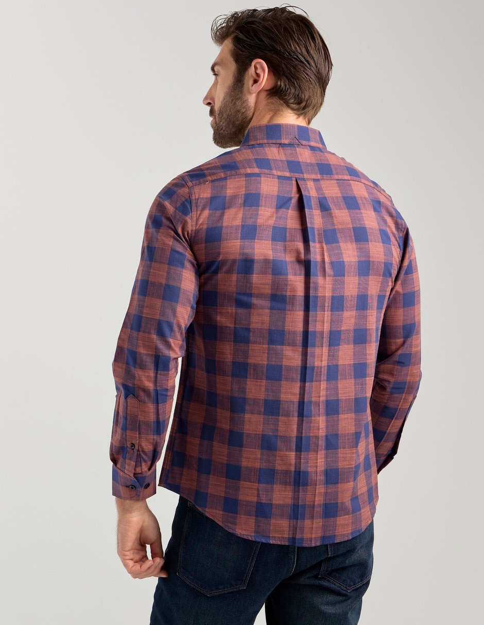 Camisa casual de algodón manga larga para hombre 2