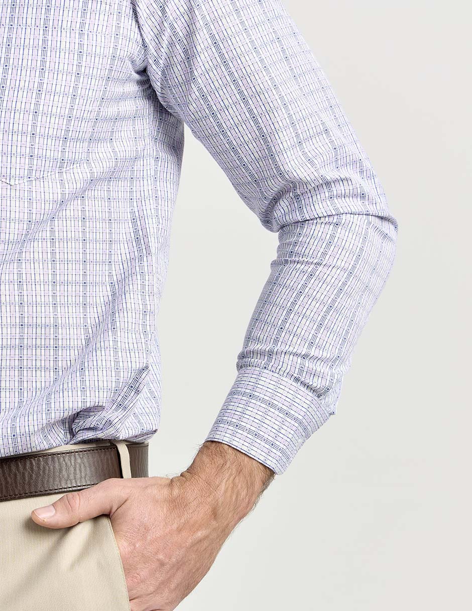Camisa casual manga larga para hombre 5