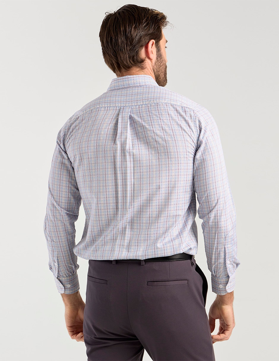 Camisa casual manga larga para hombre 2