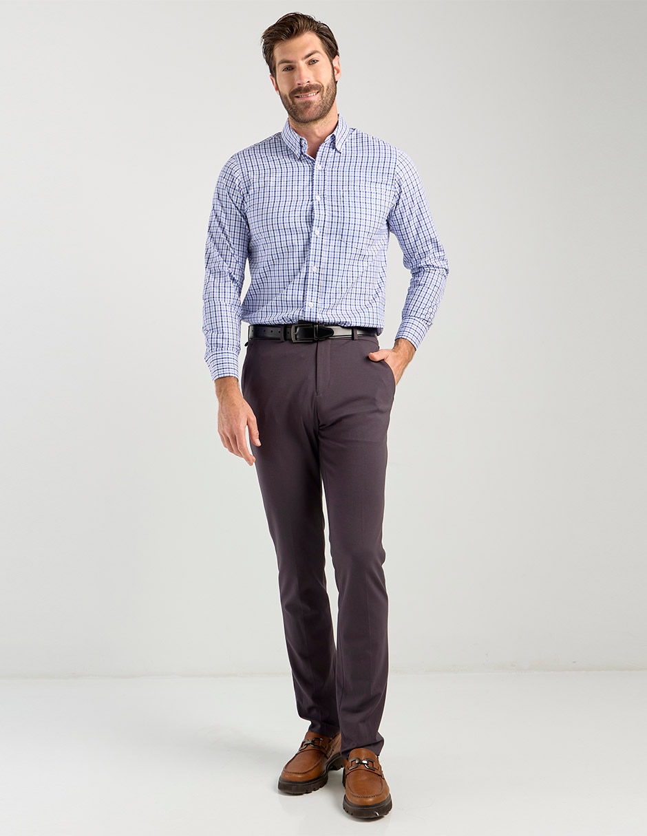 Camisa casual manga larga para hombre 3