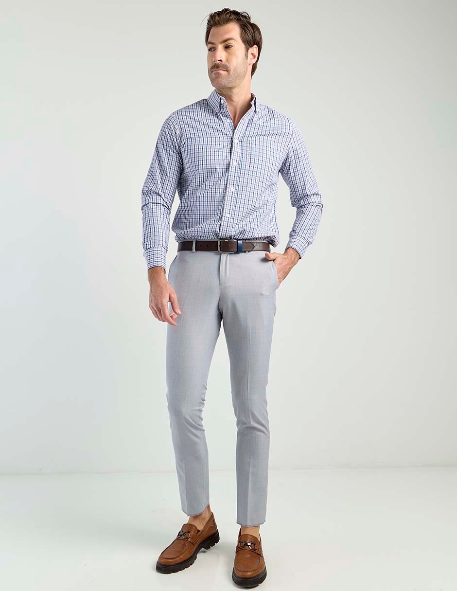 Camisa casual manga larga para hombre 2