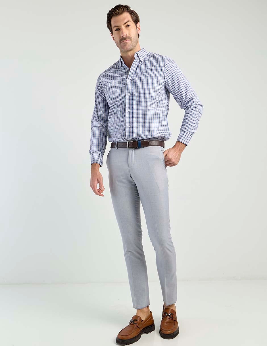 Camisa casual manga larga para hombre 3