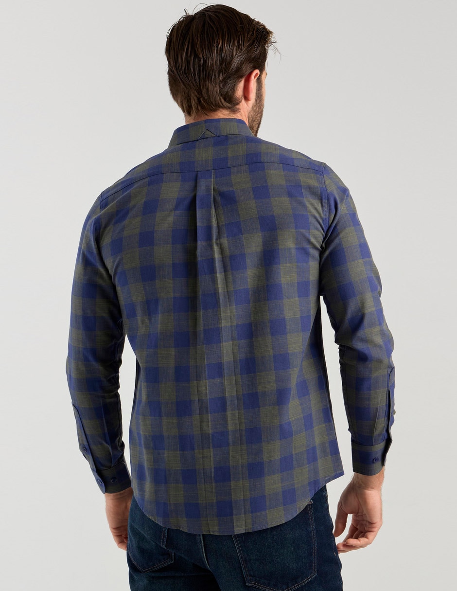 Camisa casual de algodón manga larga para hombre 2