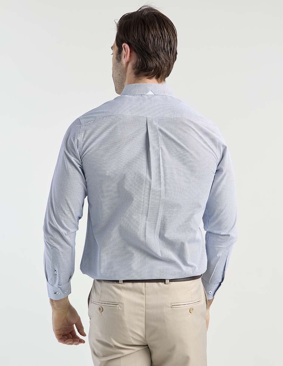 Camisa casual de algodón manga larga para hombre 5