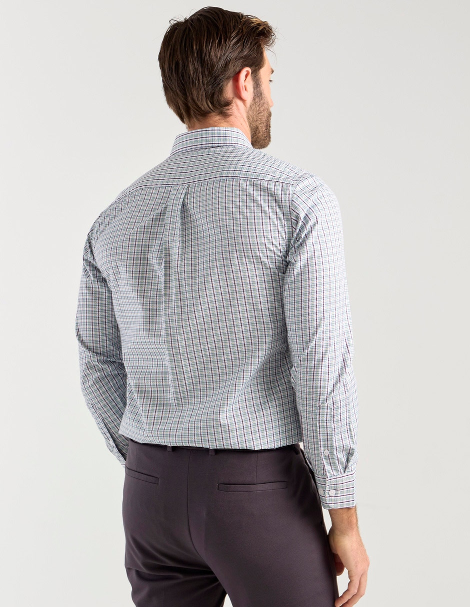 Camisa casual manga larga para hombre 2