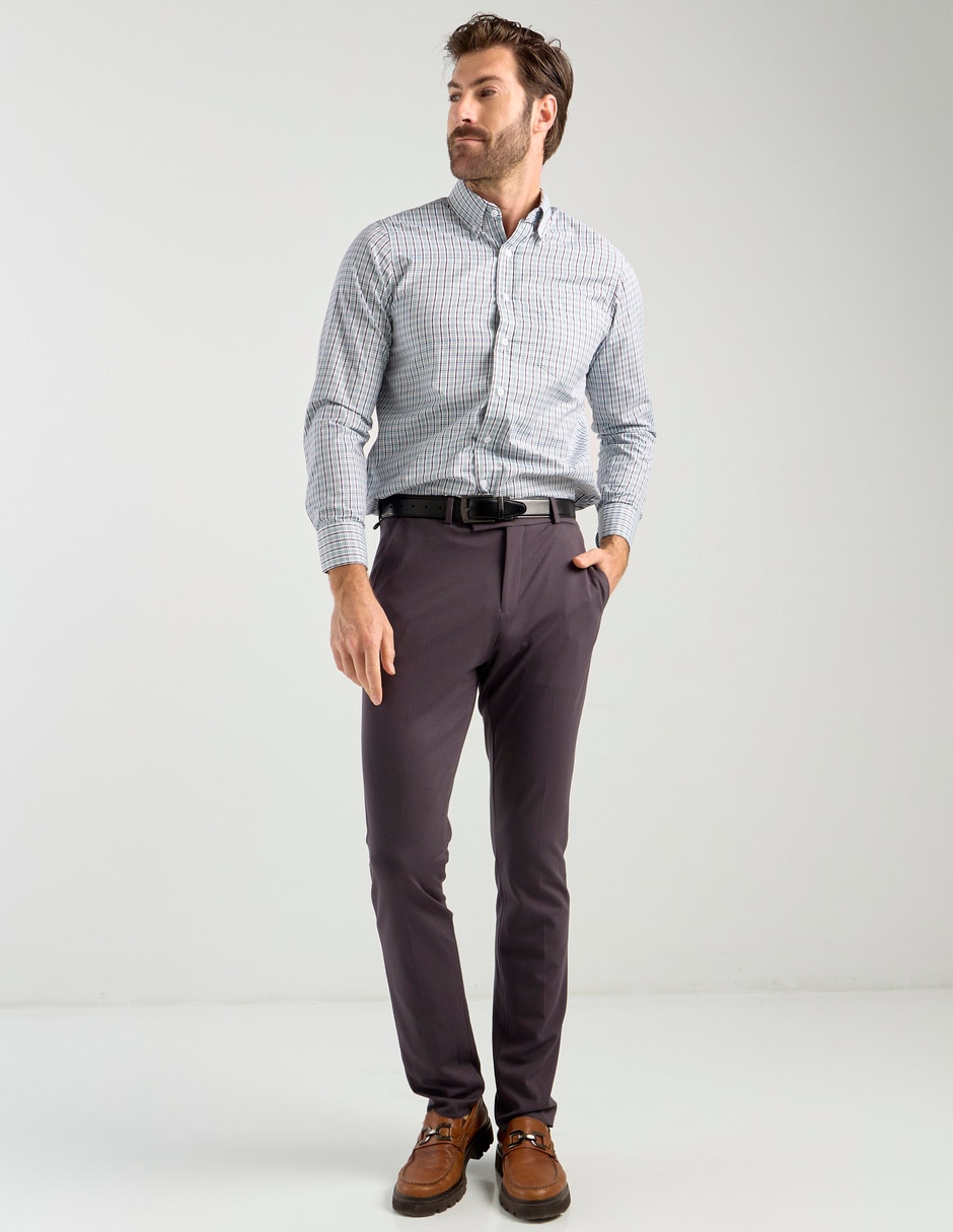 Camisa casual manga larga para hombre 3