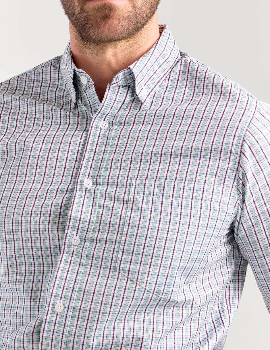 Camisa casual manga larga para hombre 4