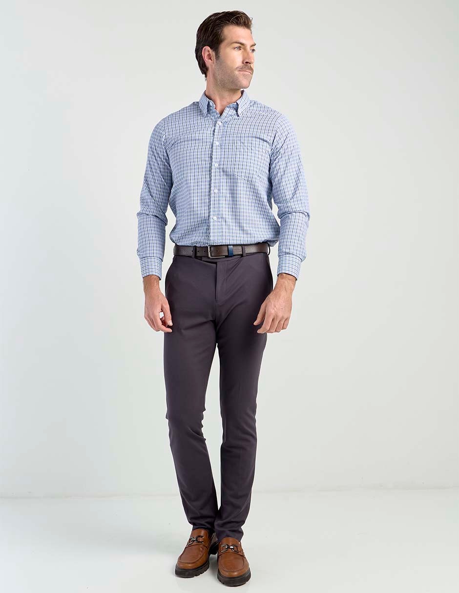 Camisa casual manga larga para hombre 3