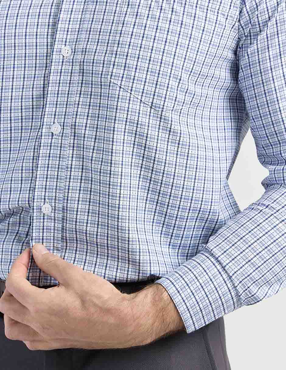 Camisa casual manga larga para hombre 5