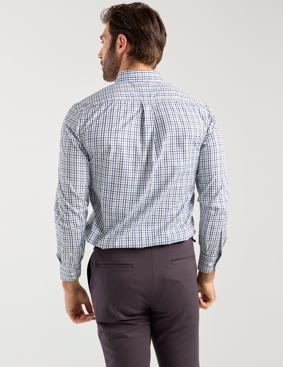 Camisa casual de algodón manga larga para hombre 2