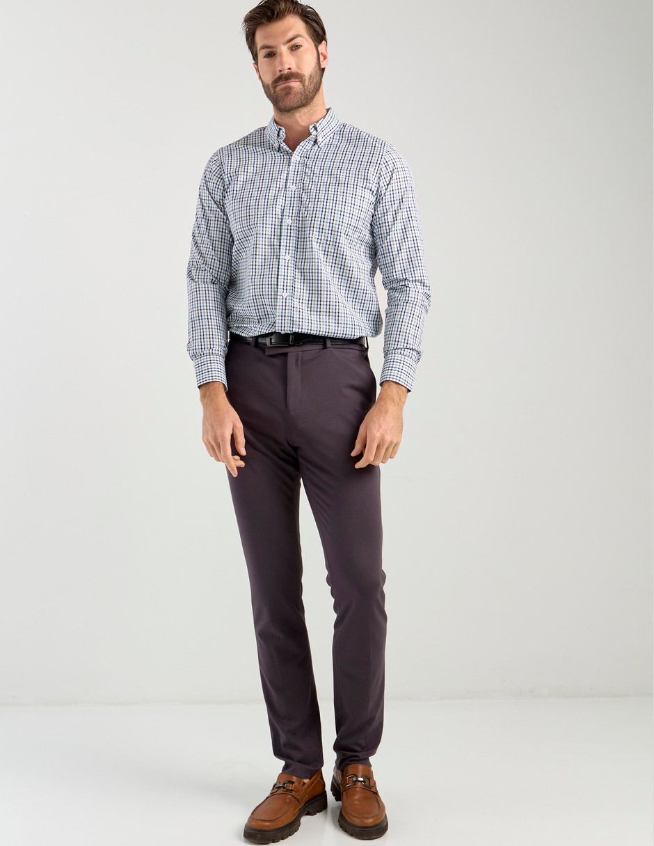 Camisa casual de algodón manga larga para hombre 3