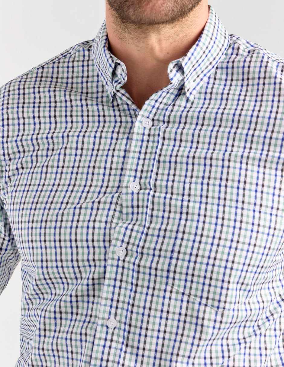 Camisa casual de algodón manga larga para hombre 4