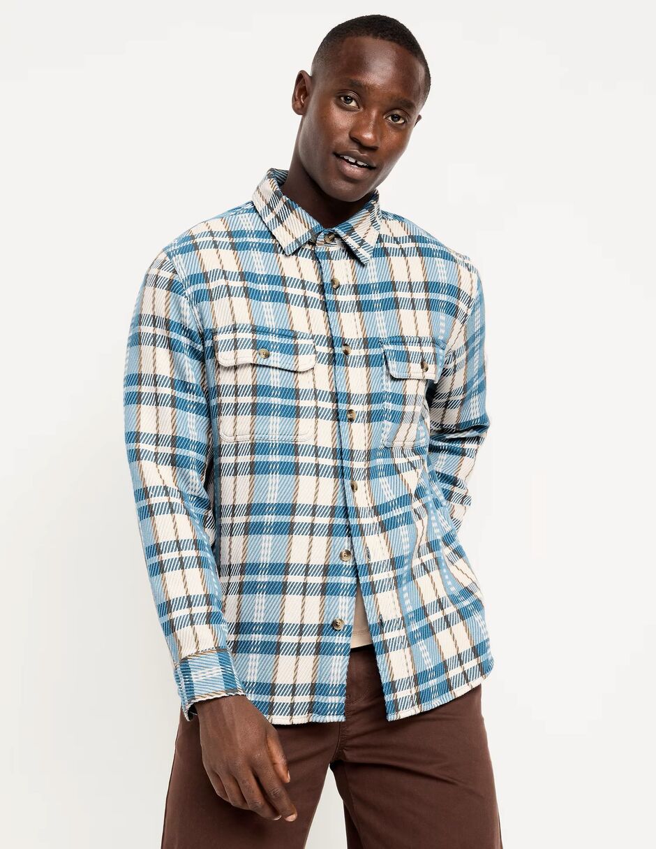 Camisa casual de algodón manga larga para hombre Camisa casual de algodón manga larga para hombre
