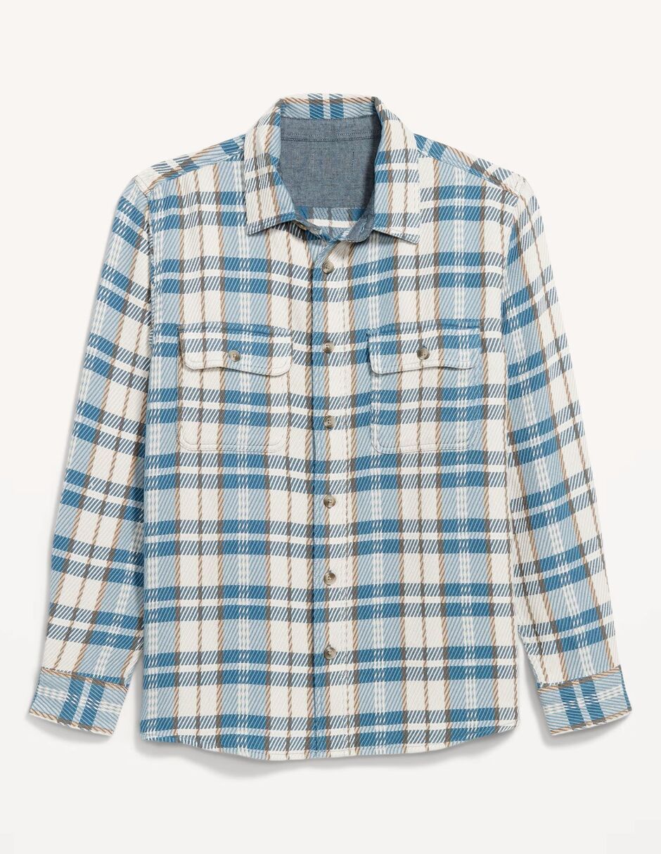 Camisa casual de algodón manga larga para hombre 2