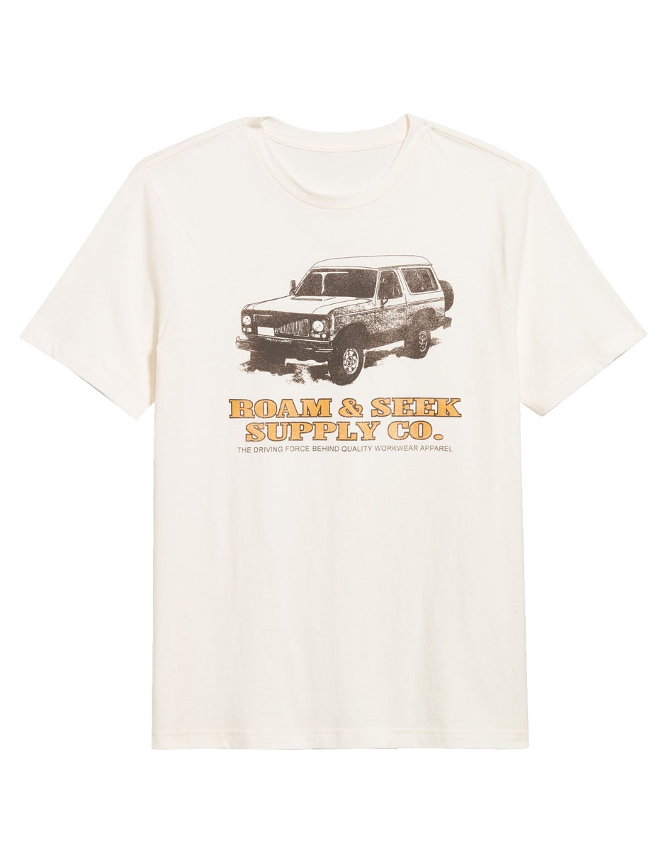 Playera cuello redondo para hombre