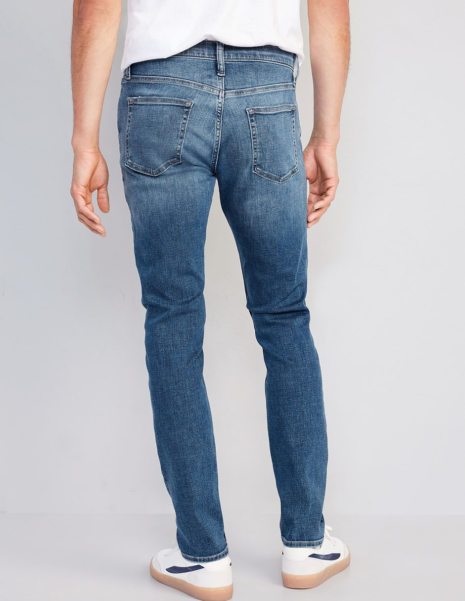 Jeans slim lavado medio para hombre 2