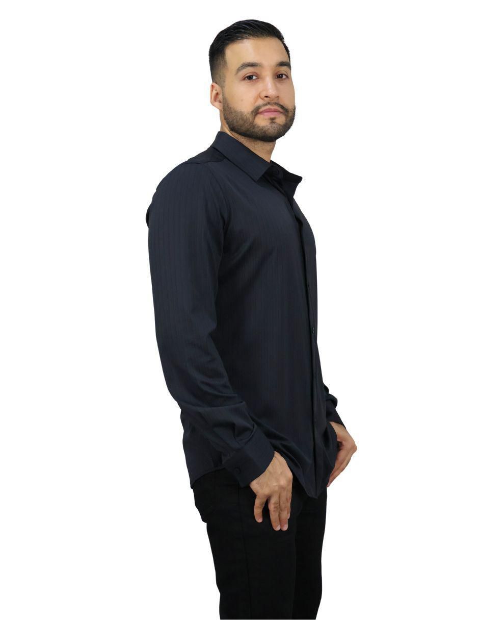 Camisa casual manga larga para hombre 3