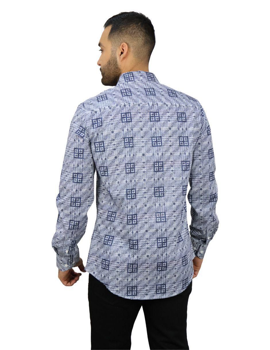 Camisa casual manga larga para hombre 2