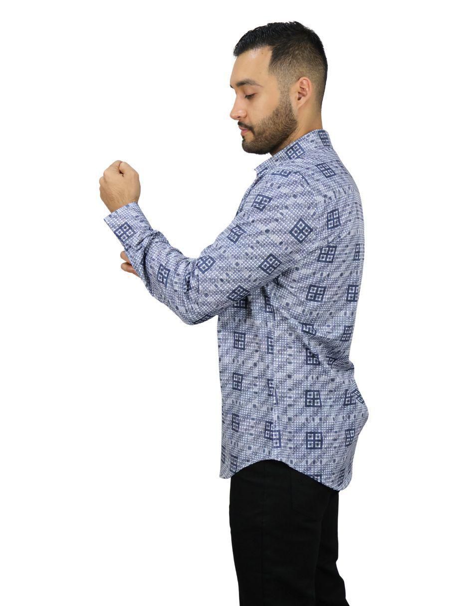 Camisa casual manga larga para hombre 3
