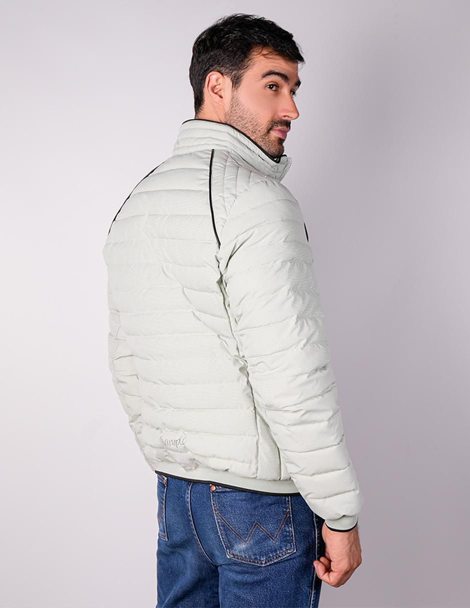 Chamarra capitonada cuello a contraste para hombre 5