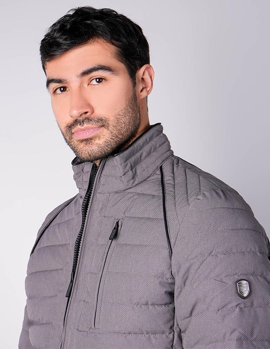 "chamarra" capitonada greenlander no "de" poliéster cuello a contraste "para hombre"