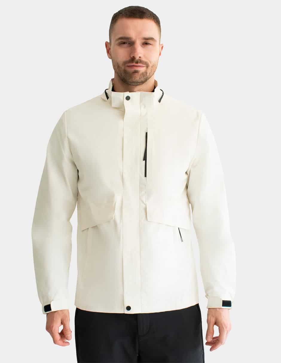 Chamarra casual impermeable con bolsillos para hombre Chamarra casual impermeable con bolsillos para hombre