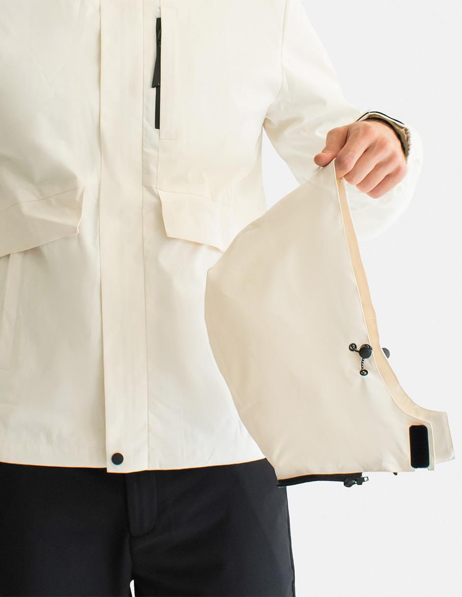 Chamarra casual impermeable con bolsillos para hombre 4
