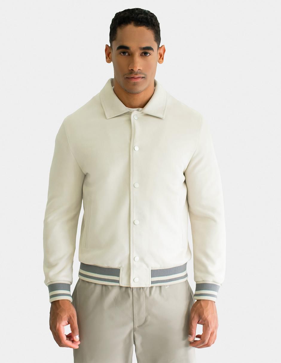 Chamarra casual con bolsillos para hombre Chamarra casual con bolsillos para hombre