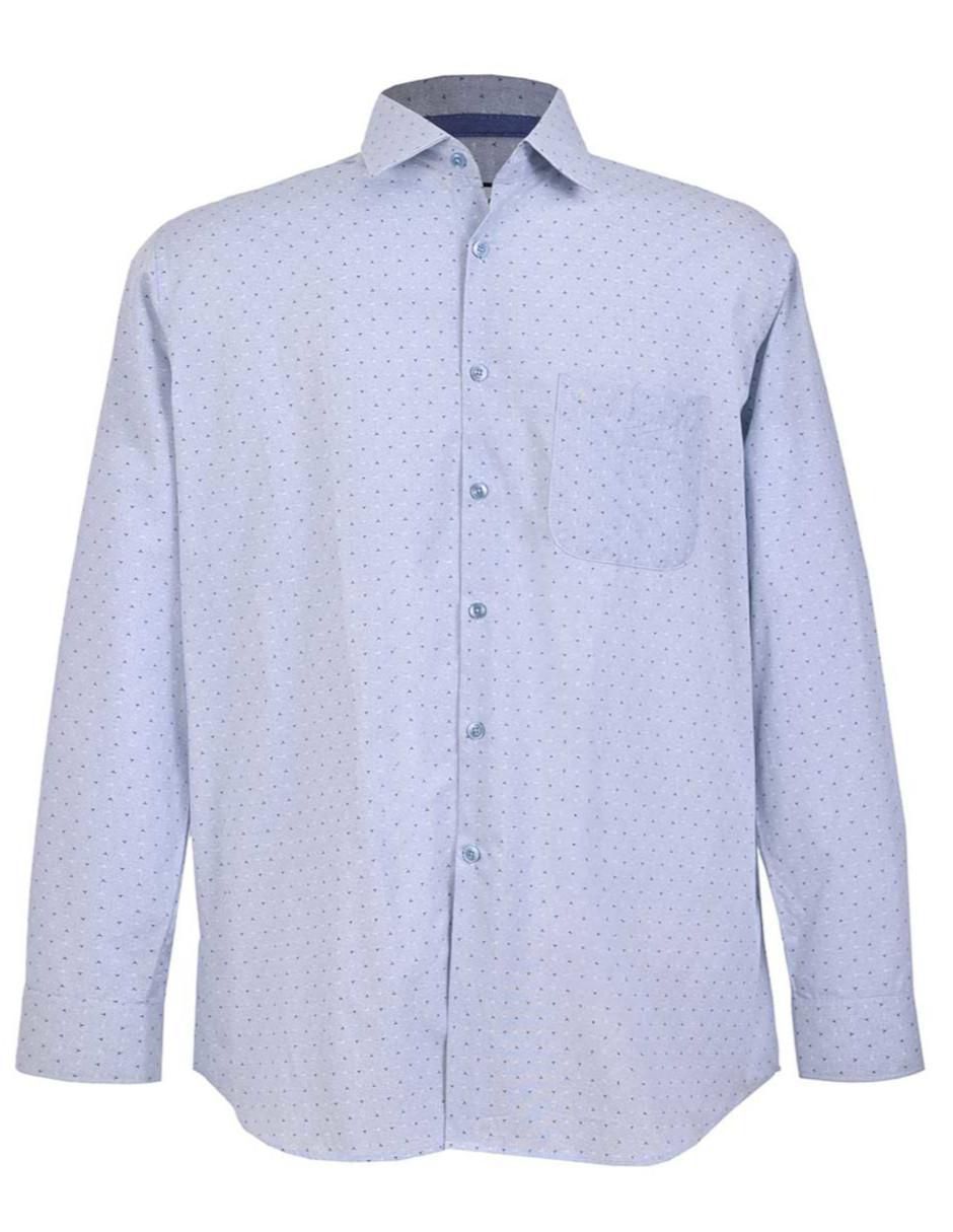 Camisa casual de algodón manga larga para hombre Camisa casual de algodón manga larga para hombre