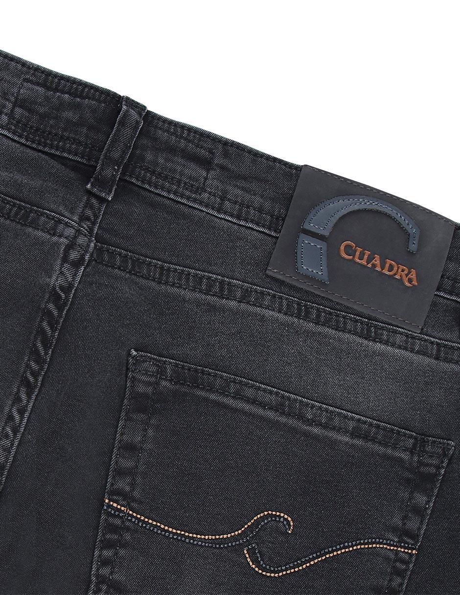 Jeans straight J130032 lavado obscuro para hombre 4