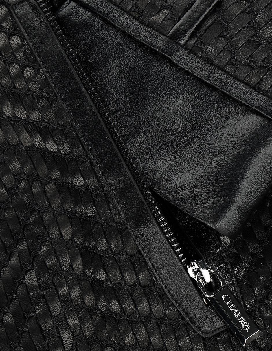 Chamarra casual de piel para hombre 5