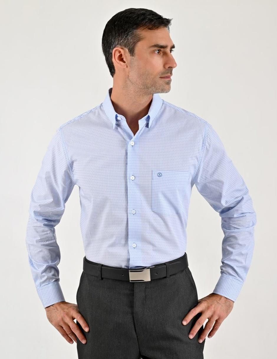 Camisa casual de algodón manga larga para hombre Camisa casual de algodón manga larga para hombre