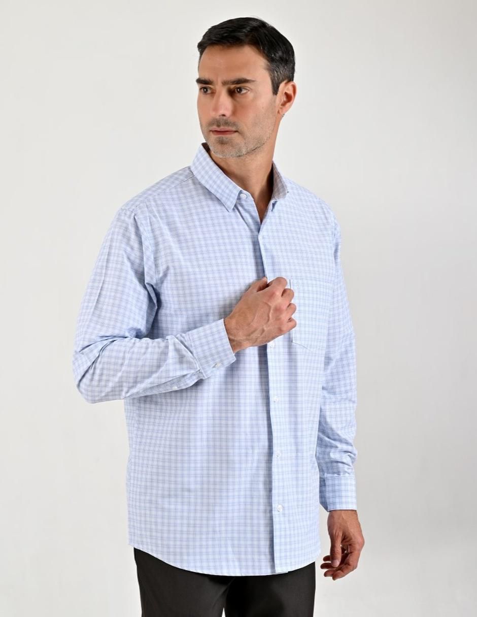 Camisa casual manga larga para hombre 3