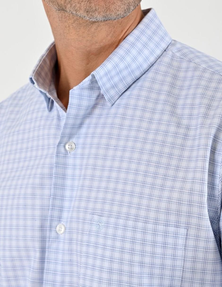 Camisa casual manga larga para hombre 5