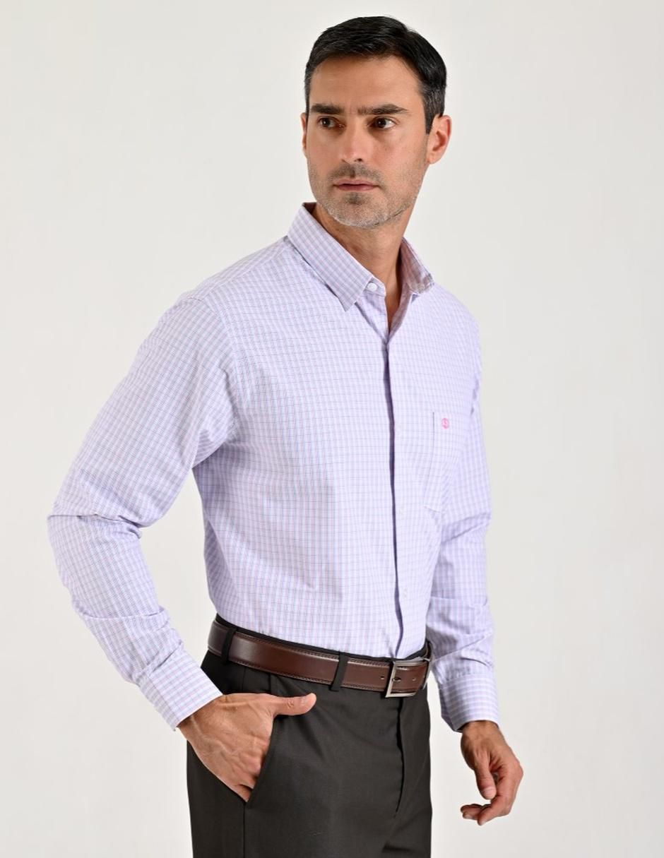 Camisa casual de algodón manga larga para hombre 3