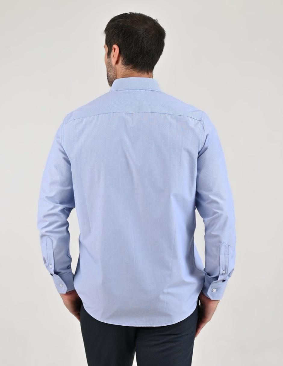 Camisa casual de algodón manga larga para hombre 2