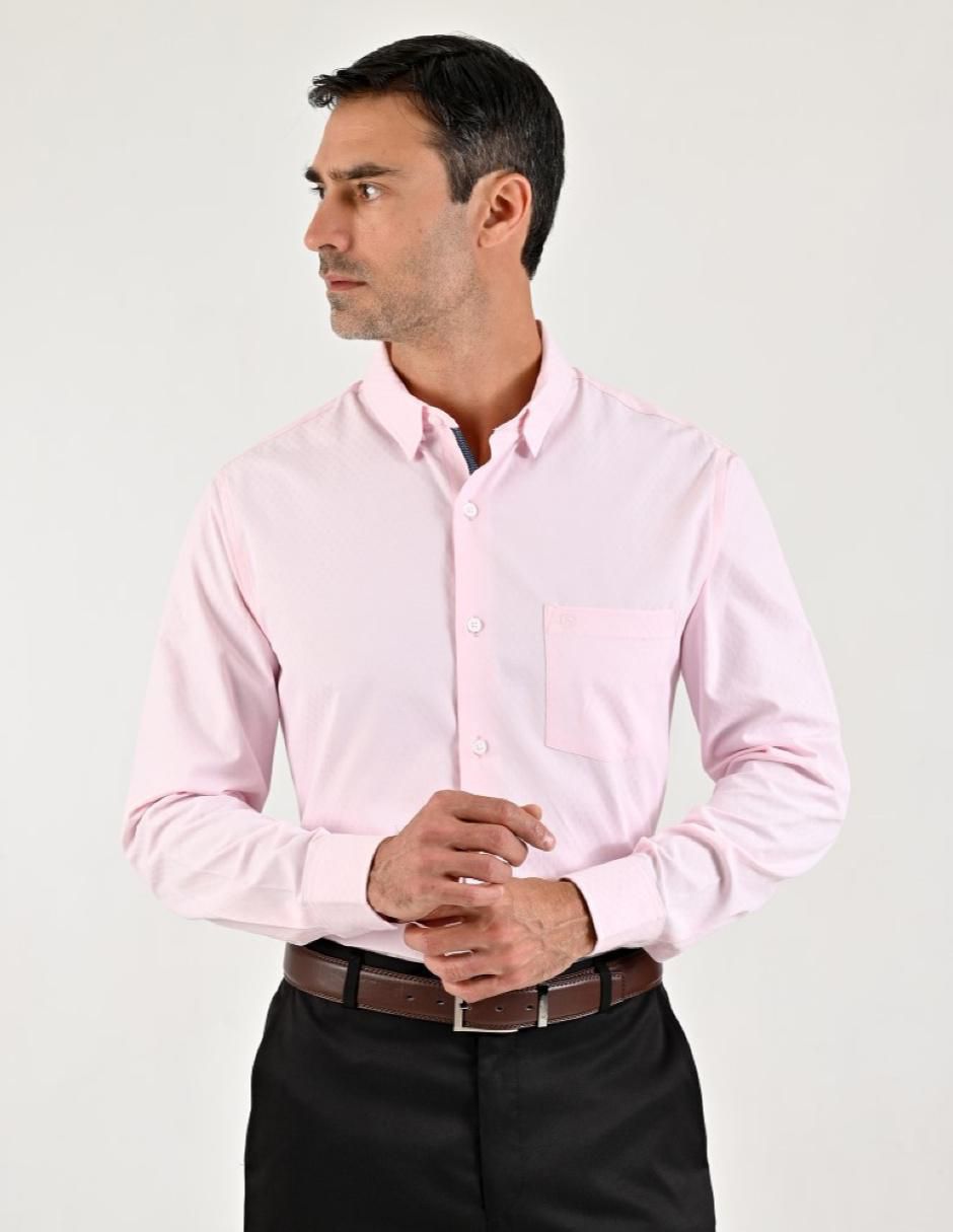 Camisa casual manga larga para hombre