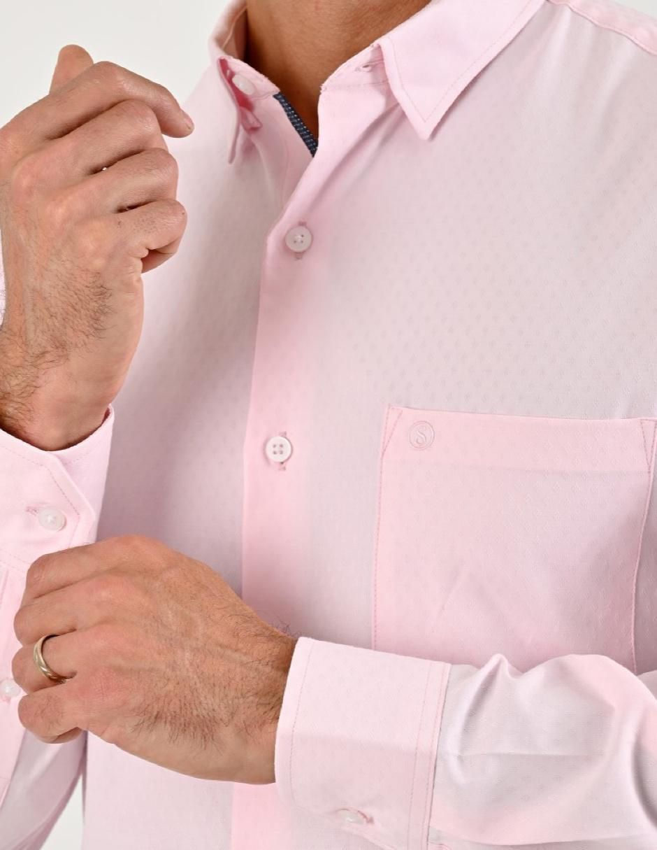 Camisa casual manga larga para hombre 4