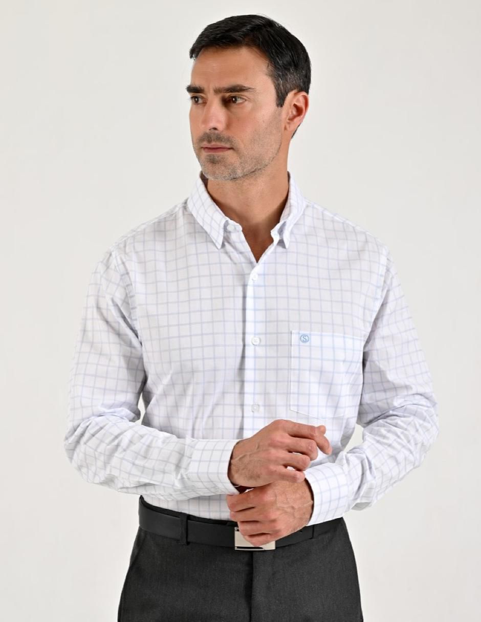 Camisa casual de algodón manga larga para hombre Camisa casual de algodón manga larga para hombre