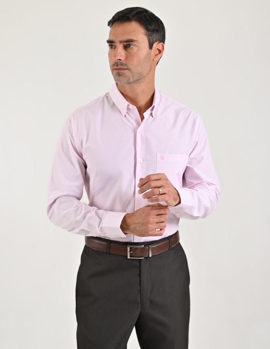 Camisa casual manga larga para hombre