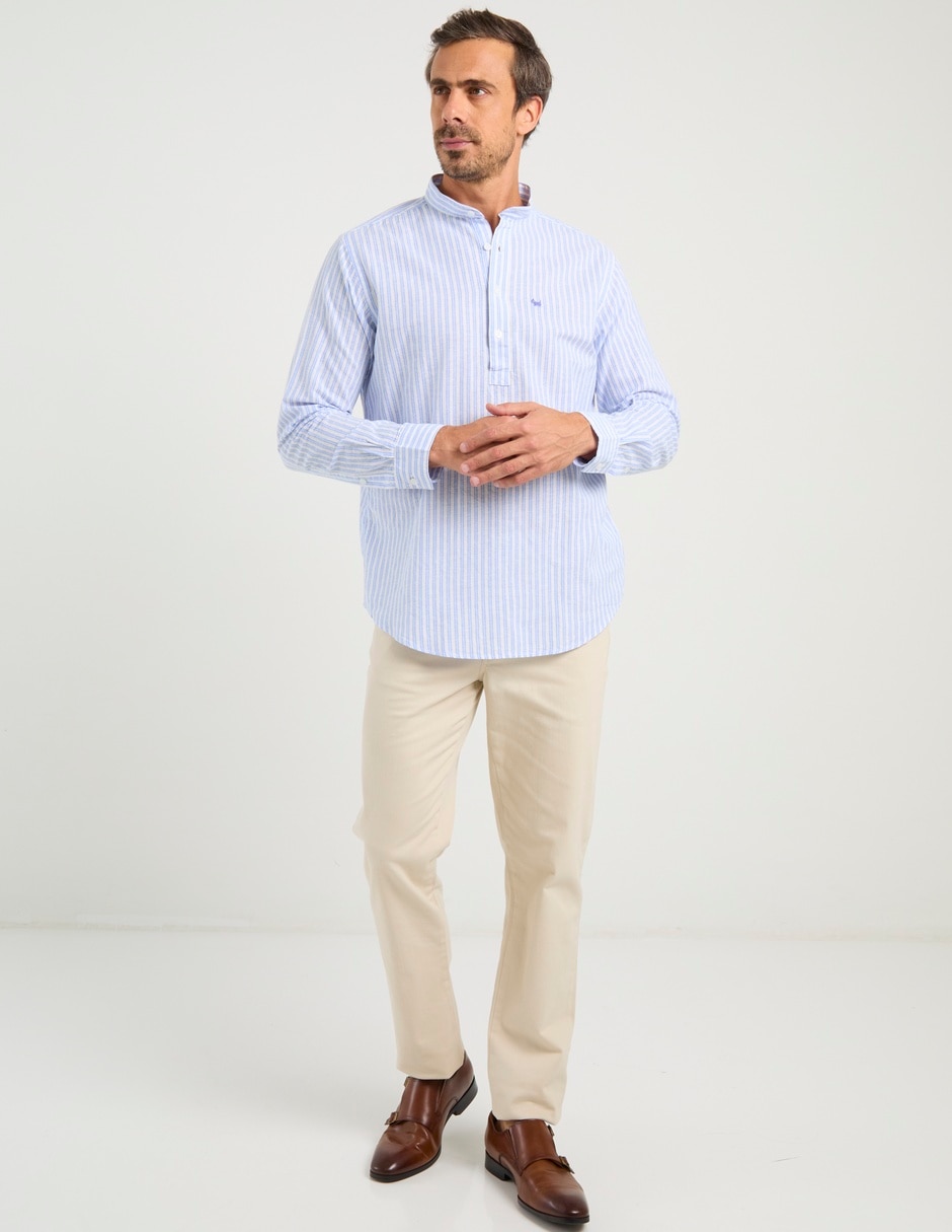 Camisa casual de algodón manga larga para hombre 3