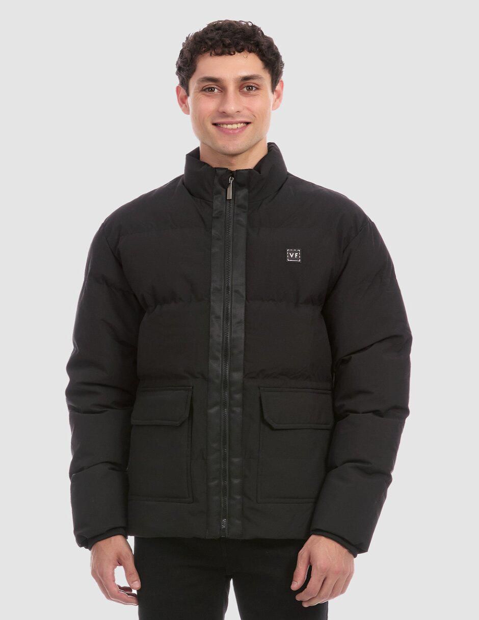 Chamarra acolchada con bolsillos para hombre