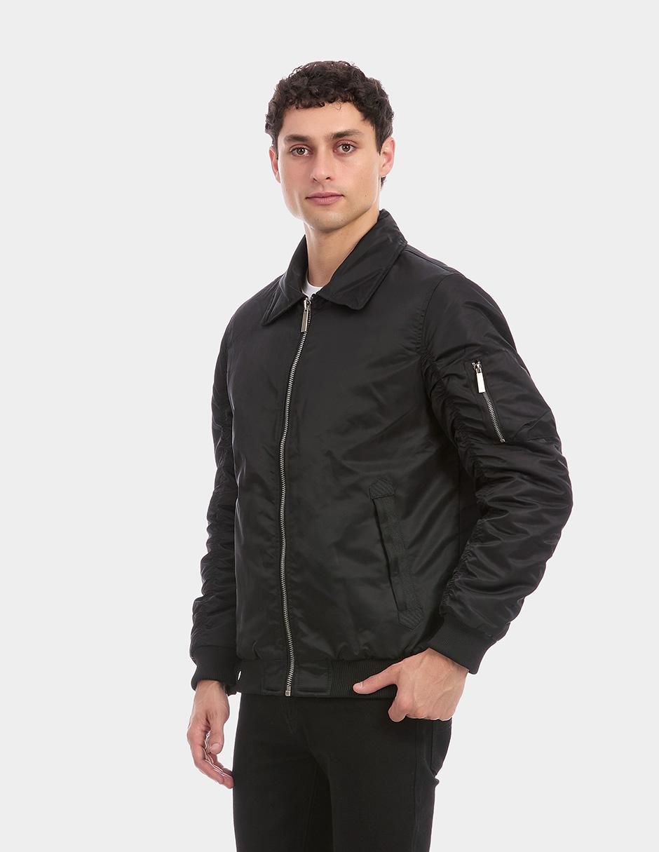 Chamarra bomber con bolsillos para hombre 6