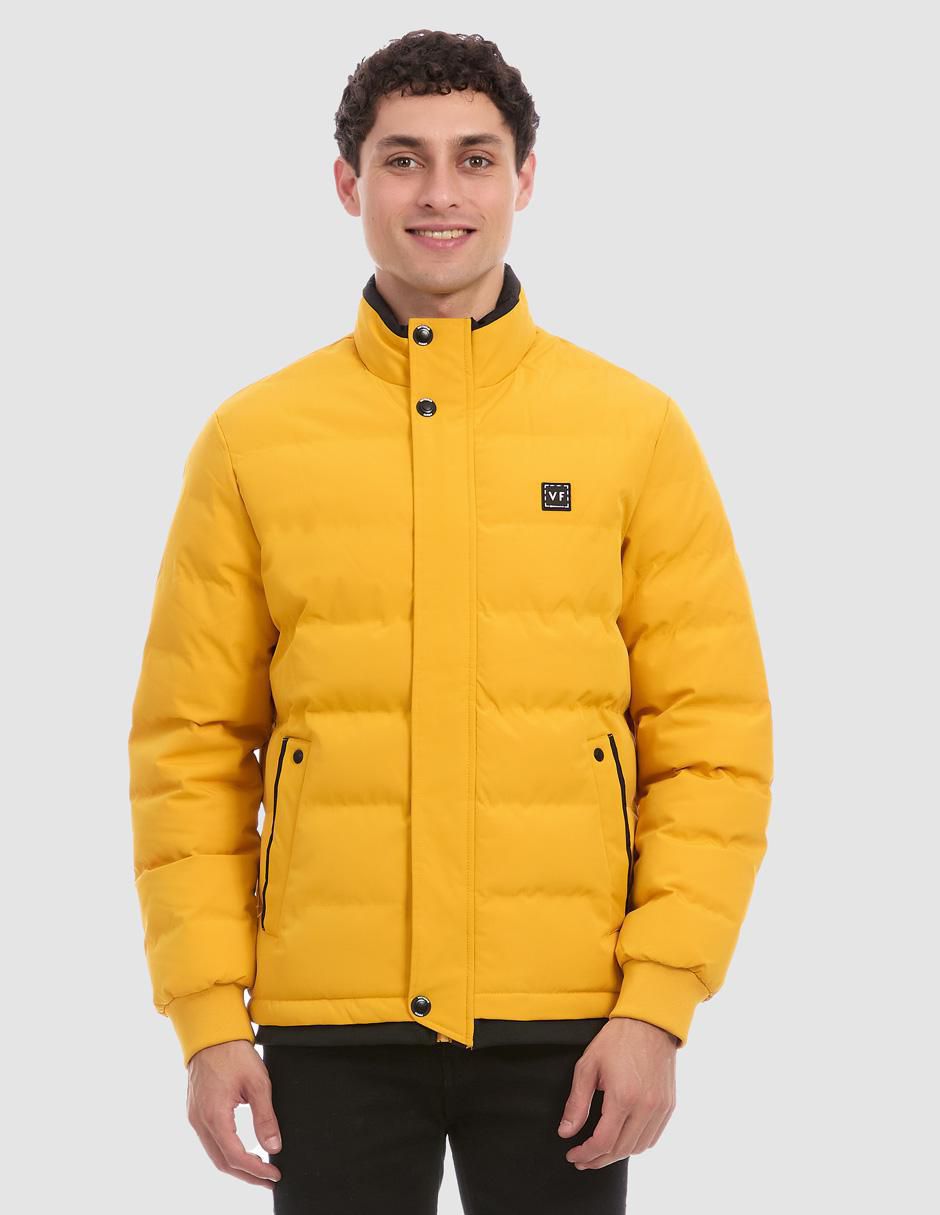 Chamarra acolchada con bolsillos para hombre