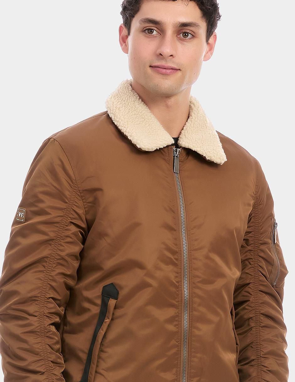 Chamarra bomber con bolsillos para hombre 3