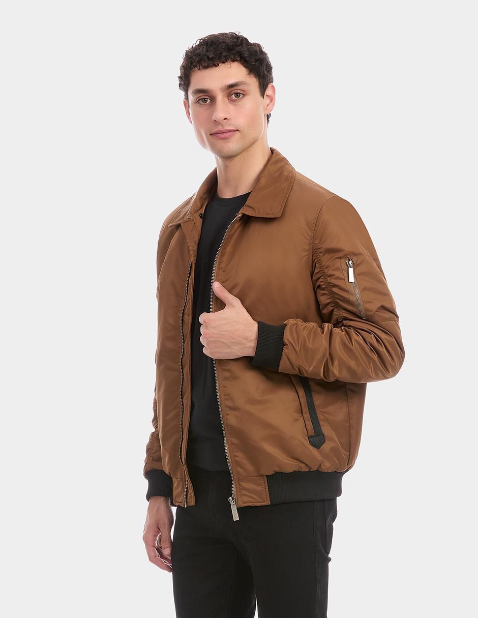 Chamarra bomber con bolsillos para hombre 4