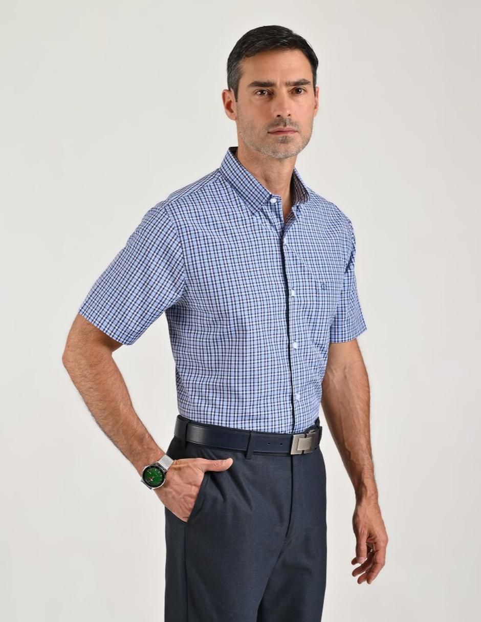 Camisa casual manga corta para hombre 4