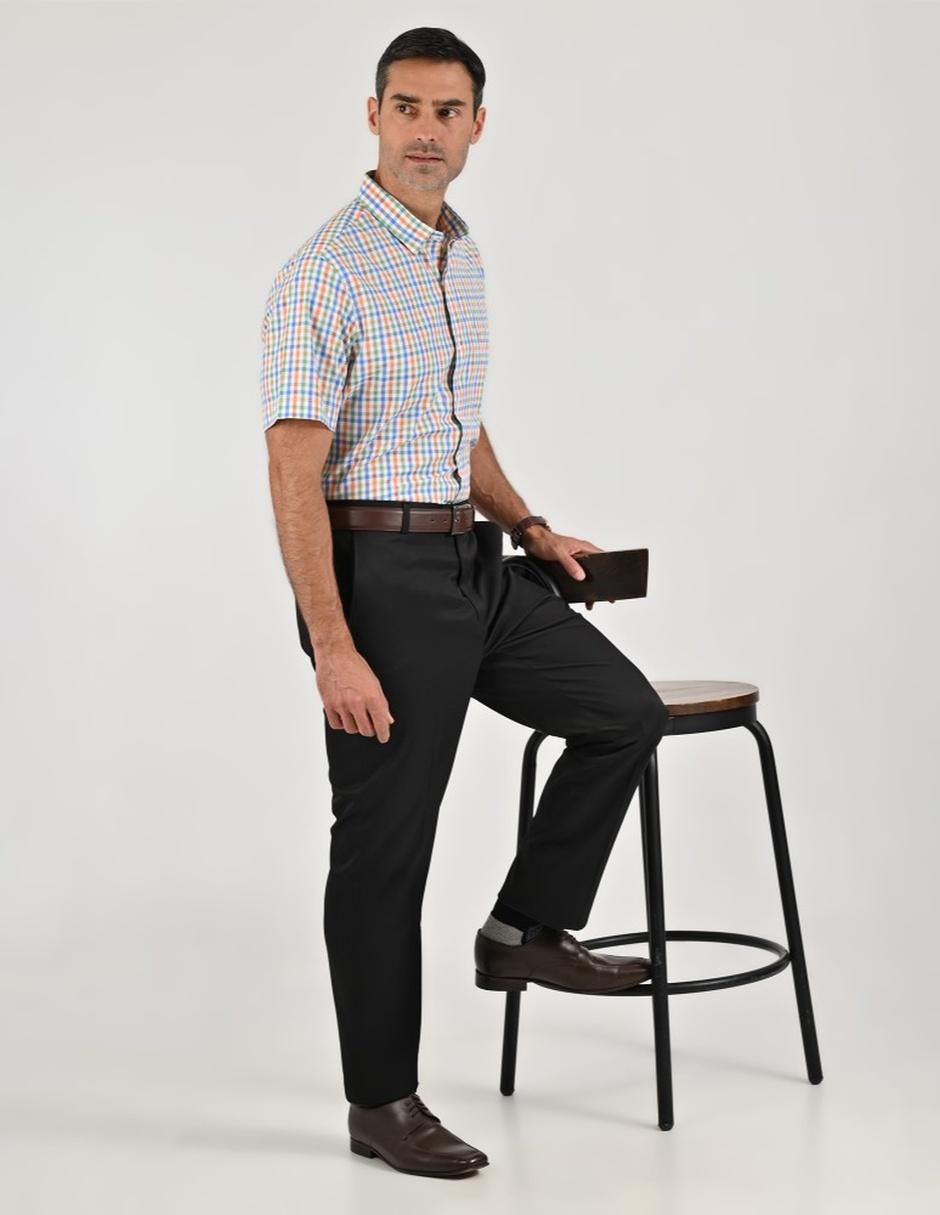 Camisa casual manga corta para hombre 6