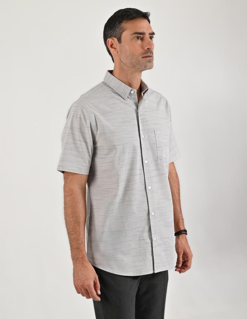 Camisa casual manga corta para hombre 4
